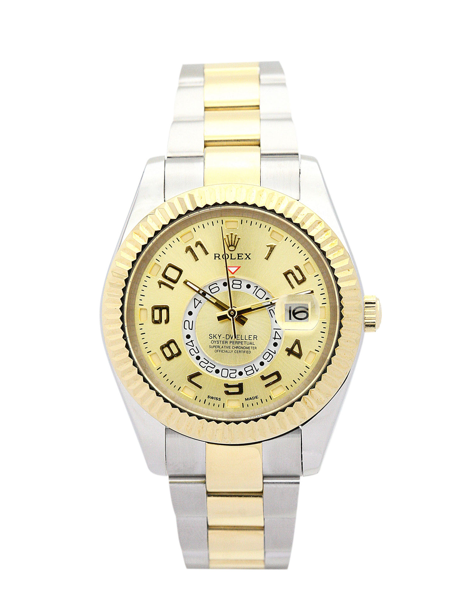 Rolex Sky-Dweller 326933 42MM Two-Tone Steel And Yellow Gold Champagne Dial width=500