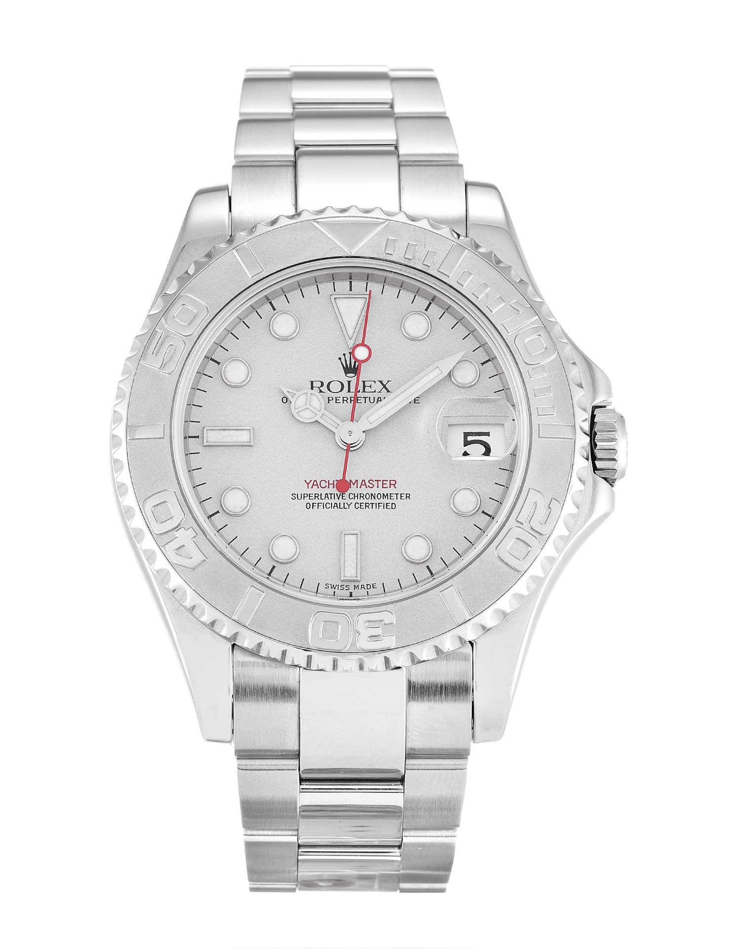 Rolex Yacht-Master 168622 40MM Platinum Dial replica watch