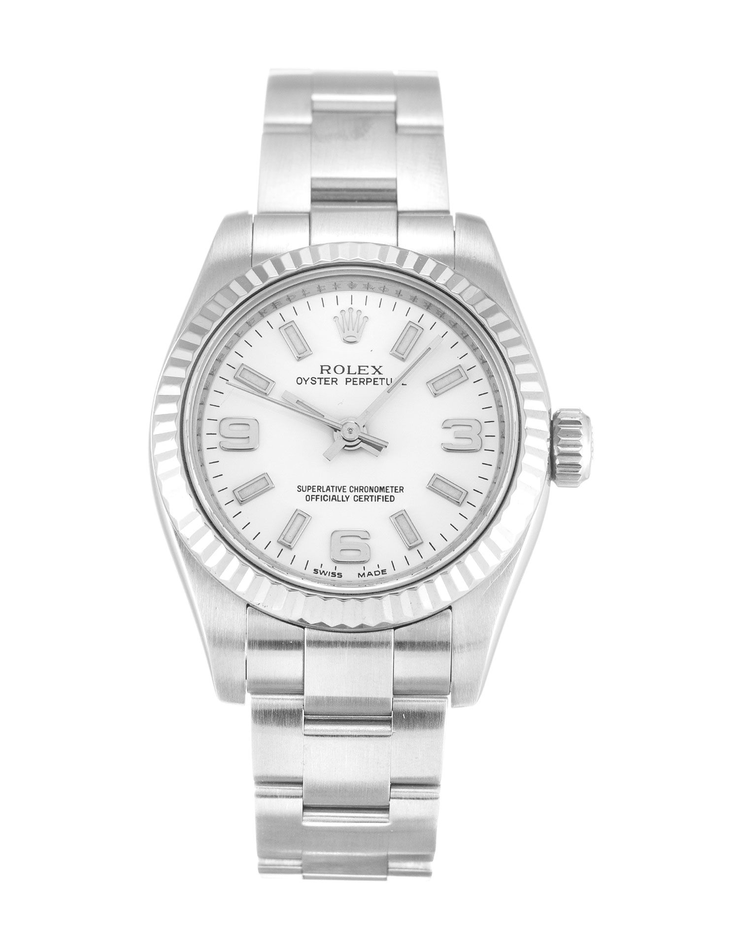 replica Rolex Lady Oyster Perpetual 176234 26MM White Dial