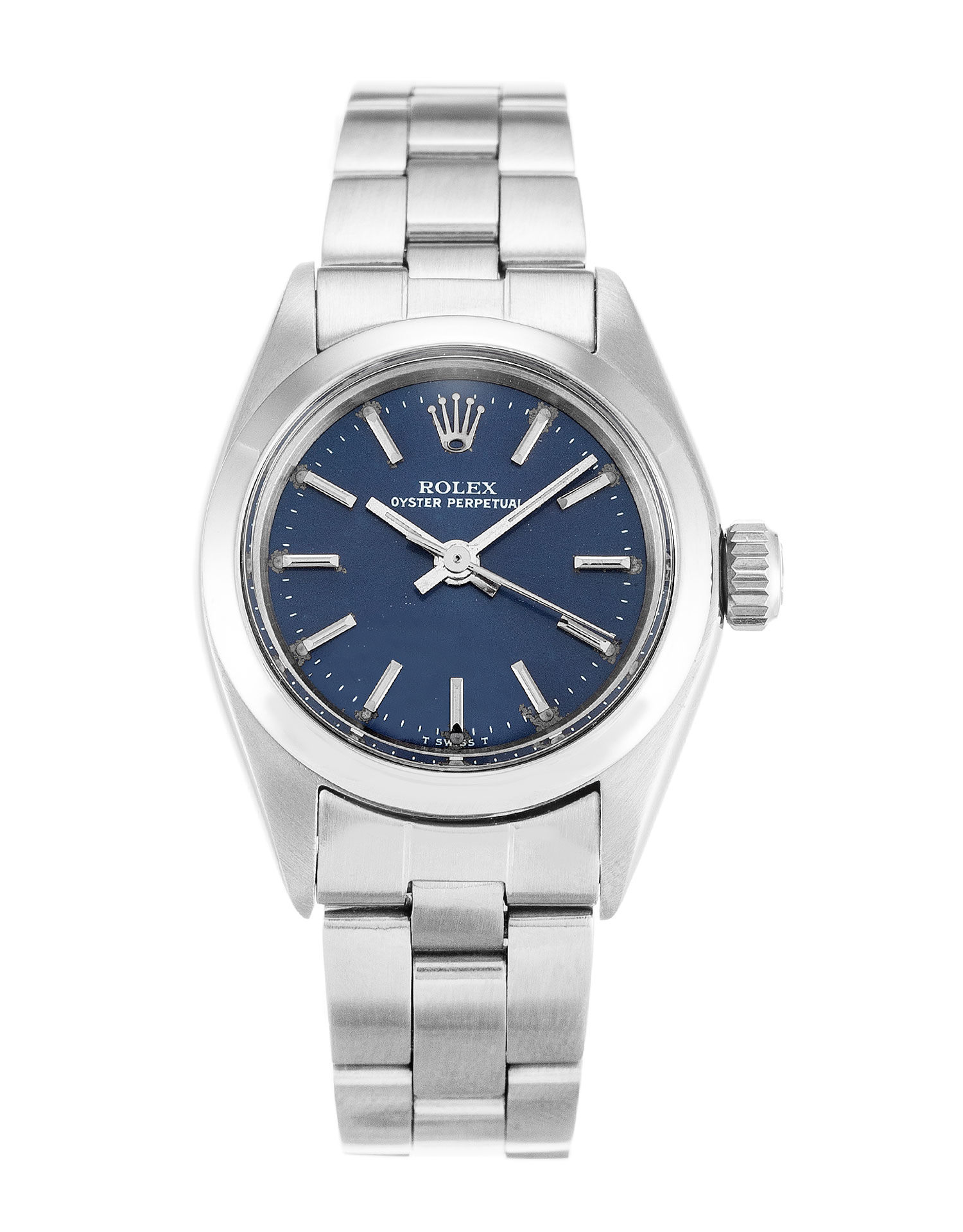 replica Rolex Lady Oyster Perpetual 6718 26MM Blue Dial