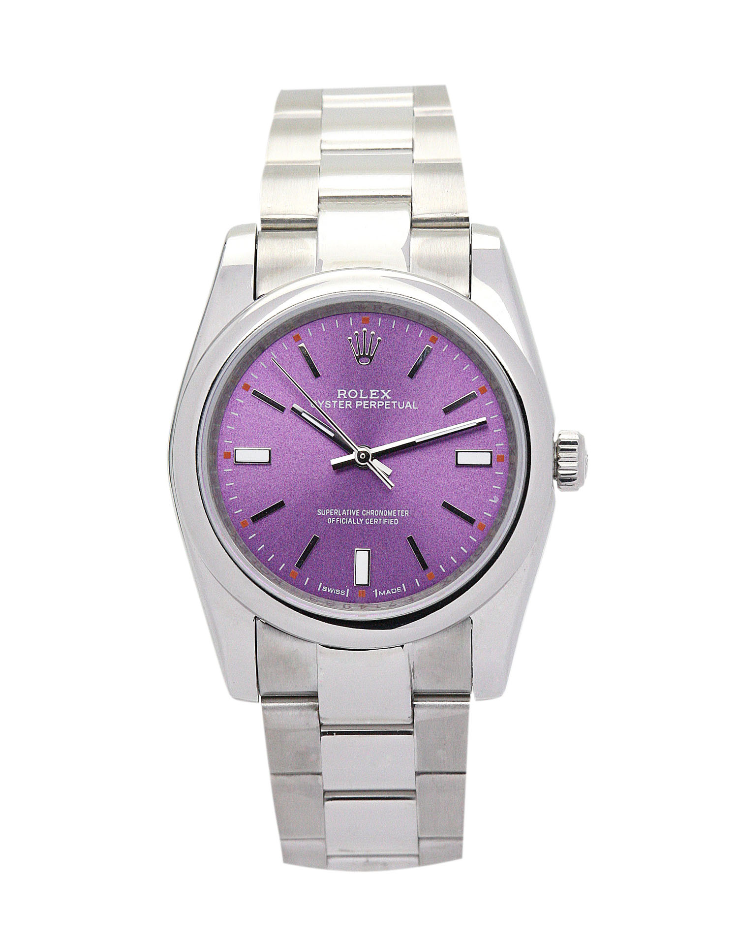 replica Rolex Lady Oyster Perpetual 177200 31MM Purple Dial