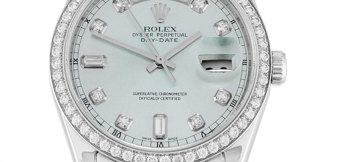 Beautiful Rolex Replica DayDate 118346 Blue Dial