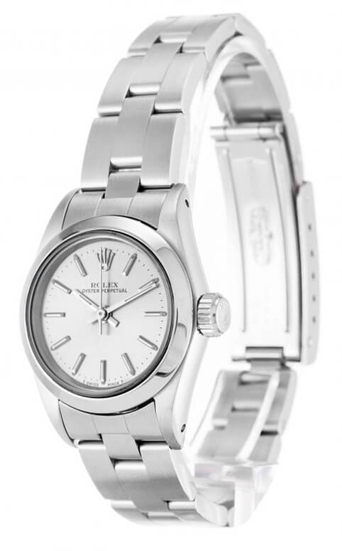 Lady Rolex Replica Oyster Perpetual 67180 26mm Silver Dial