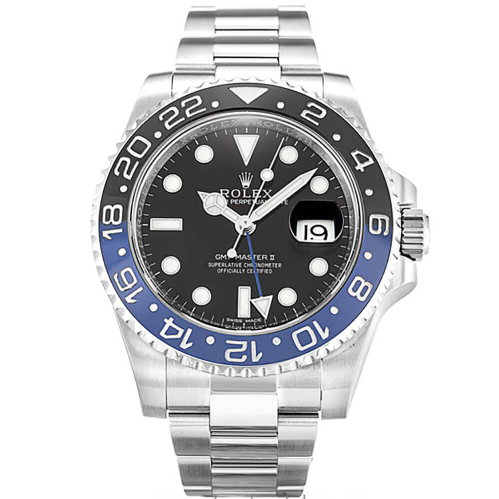 Replica Rolex GMT Master II Watches Blue and Black